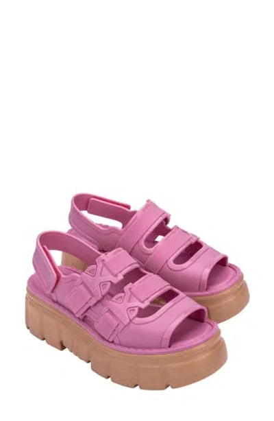 Melissa Rebel Platform Sandal In Pink