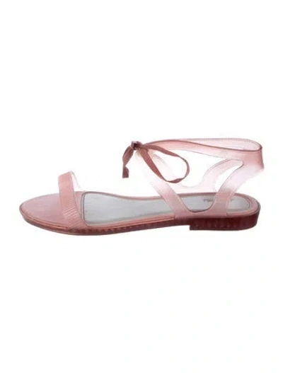 Pre-owned Melissa Rubber Sandals In Pink