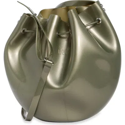 Melissa Sac Bucket Bag In Metallic Green