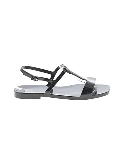 Pre-owned Melissa Sandals In Black
