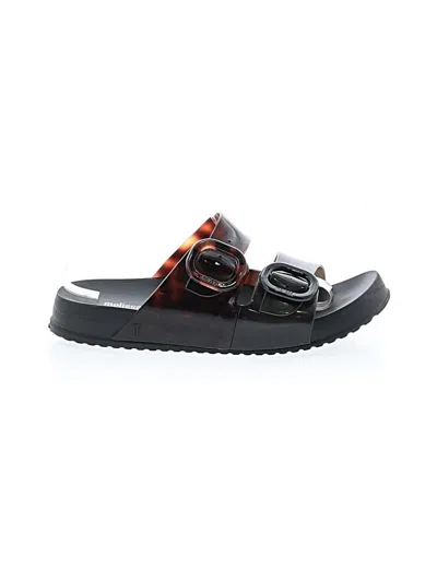 Pre-owned Melissa Sandals In Black