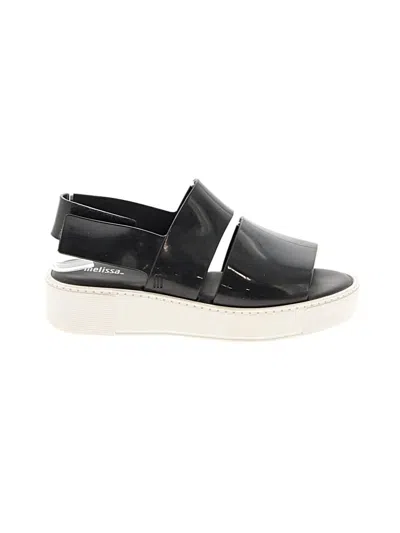 Pre-owned Melissa Sandals In Black
