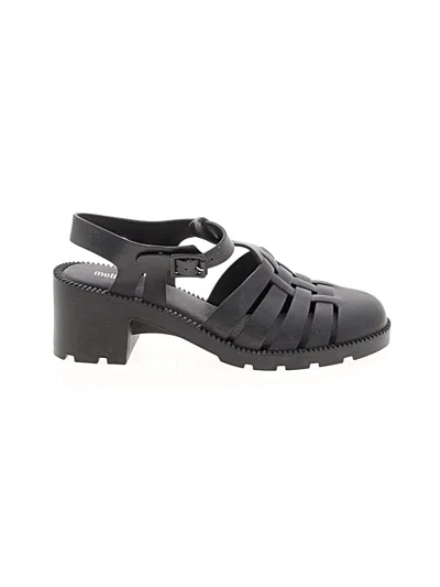 Pre-owned Melissa Sandals In Black