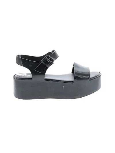 Pre-owned Melissa Sandals In Black