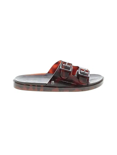Pre-owned Melissa Sandals In Burgundy