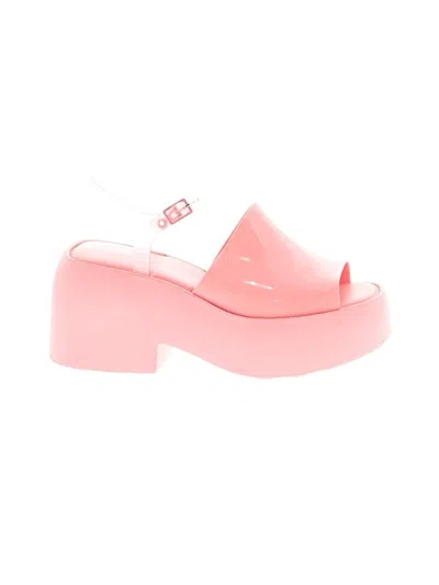 Pre-owned Melissa Sandals In Pink
