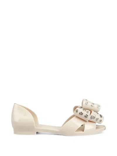 Melissa Seduction Vi Ad Bow-detail Sandals In Neutral
