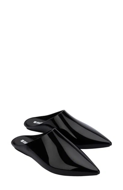 Melissa She Ii Pointed-toe Mules In Black