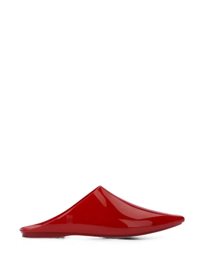 Melissa She Ii Pointed-toe Mules In Red