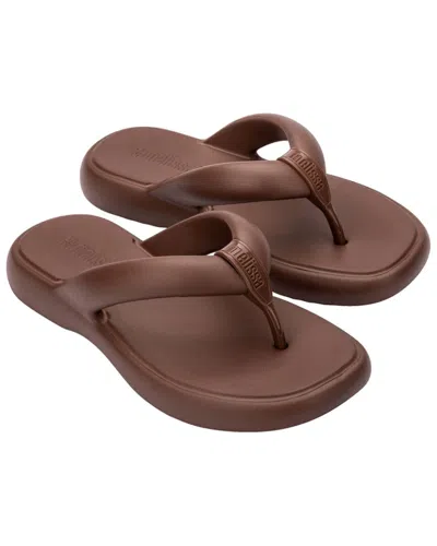Melissa Shoes Free Low Flip Flop In Brown