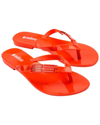 Melissa Shoes Harmonic M Chic Flip Flop In Red