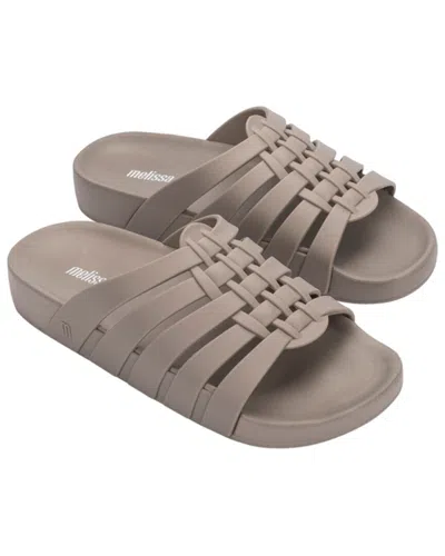 Melissa Possession Slide Sandal In Matte Beige