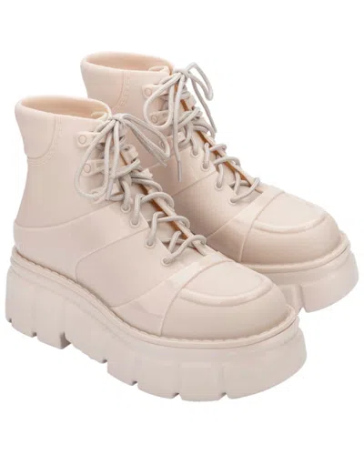 Melissa Rebel Lug Sole Boot In Neutral