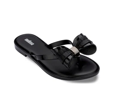 Melissa Slim V Flip Flop In Black