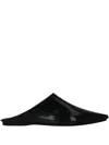 Melissa Smile Print Point-toe Mules In Black