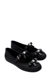Melissa Soft Ballerina Bow Mary Jane Flat In Black