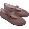 Melissa Soft Jelly Ballerina Flat In Clear Brown, Women's At Urban Outfitters In Clear Brown