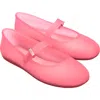 Melissa Soft Jelly Ballerina Flat In Clear Pink, Women's At Urban Outfitters In Clear Pink