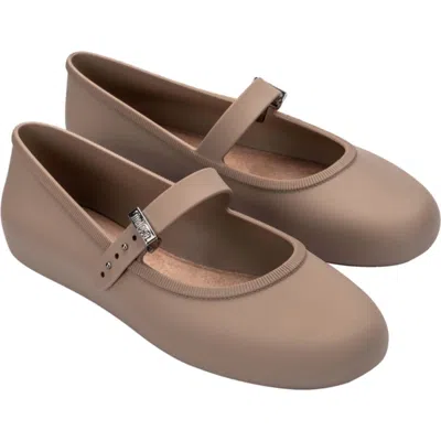 Melissa Soft Ballerina Flat In Brown