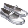 Melissa Soft Jelly Ballerina Flat In Silver, Women's At Urban Outfitters In Silver