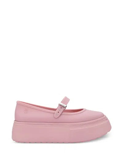 Melissa Soft Ballerina Platform Ballet Flats In Pink