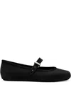 Melissa Soft Buckle-strap Ballerinas In Black