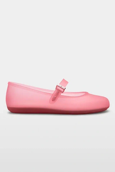 Melissa Soft Jelly Ballerina Flat In Clear Pink, Women's At Urban Outfitters In Clear Pink