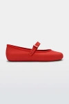 Melissa Soft Jelly Ballerina Flat In Red, Women's At Urban Outfitters