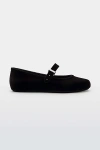 Melissa Soft Velvet Ii Ballerina Flat In Black, Women's At Urban Outfitters