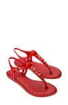 Melissa Solar Boho Ankle Strap Sandal In Red