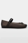 Melissa Sophie Jelly Ballerina Flat In Pearly Black, Women's At Urban Outfitters