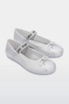 Melissa Sophie Jelly Ballerina Flat In Pearly White, Women's At Urban Outfitters In White