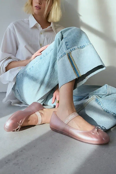 Melissa Sophie Mary Jane Ballet Flat In Pink/rose, Women's At Urban Outfitters