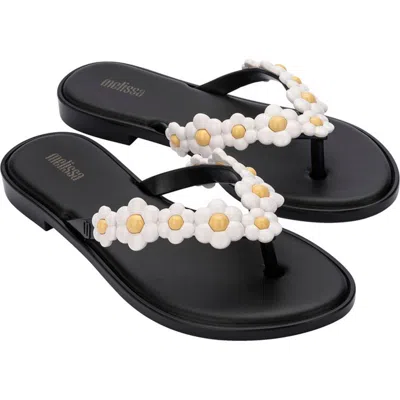 Melissa Spring Flip Flop In Black