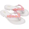 Melissa Spring Flip Flop In White/pink