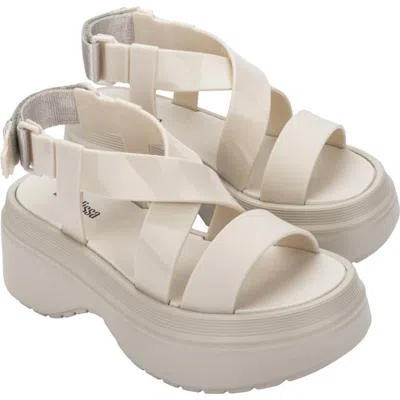 Melissa Stand Platform Sandal In White