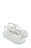 Melissa Sun Downtown Platform Sandal In White