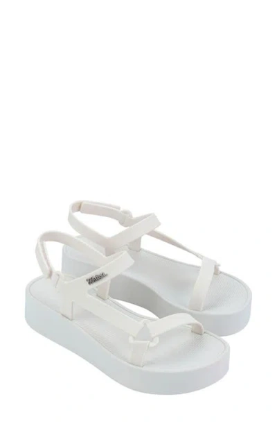 Melissa Sun Downtown Platform Sandal In White
