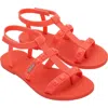 Melissa Sun River Studded Sandal In Red