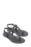 Melissa Sun Ventura T-strap Sandal In Graphite
