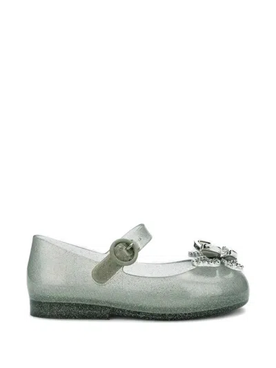 Melissa Kids' Sweet Love Butterfly Ballet Flats In Green