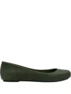 Melissa Sweet Love Velvet Ballerinas In Green