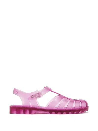 Melissa T-strap Buckle Sandals In Pink