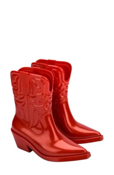 Melissa Texas Cowboy Boot In Red