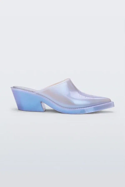 Melissa Texas Jelly Cowboy Mule In Pearly Blue, Women's At Urban Outfitters