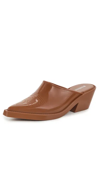 Melissa Texas Jelly Mules Brown