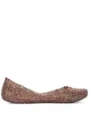 Melissa Textured Ballet Flats In Pink