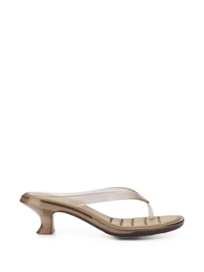 Melissa Thong-strap Heeled Sandals In Neutral