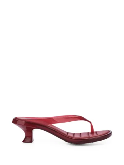 Melissa Thong-strap Heeled Sandals In Red