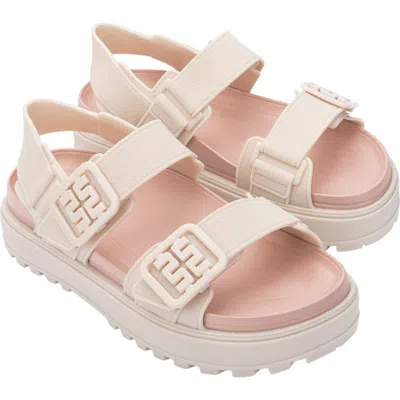 Melissa Towny Sandal In Beige/pink